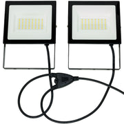 KIT 2 PROIETTORI TERMINUS 50W CAD. 4000LM CAD. CABLIATI CON TREPIEDE - ElettroWatt.eu