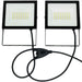 KIT 2 PROIETTORI TERMINUS 50W CAD. 4000LM CAD. CABLIATI CON TREPIEDE - ElettroWatt.eu