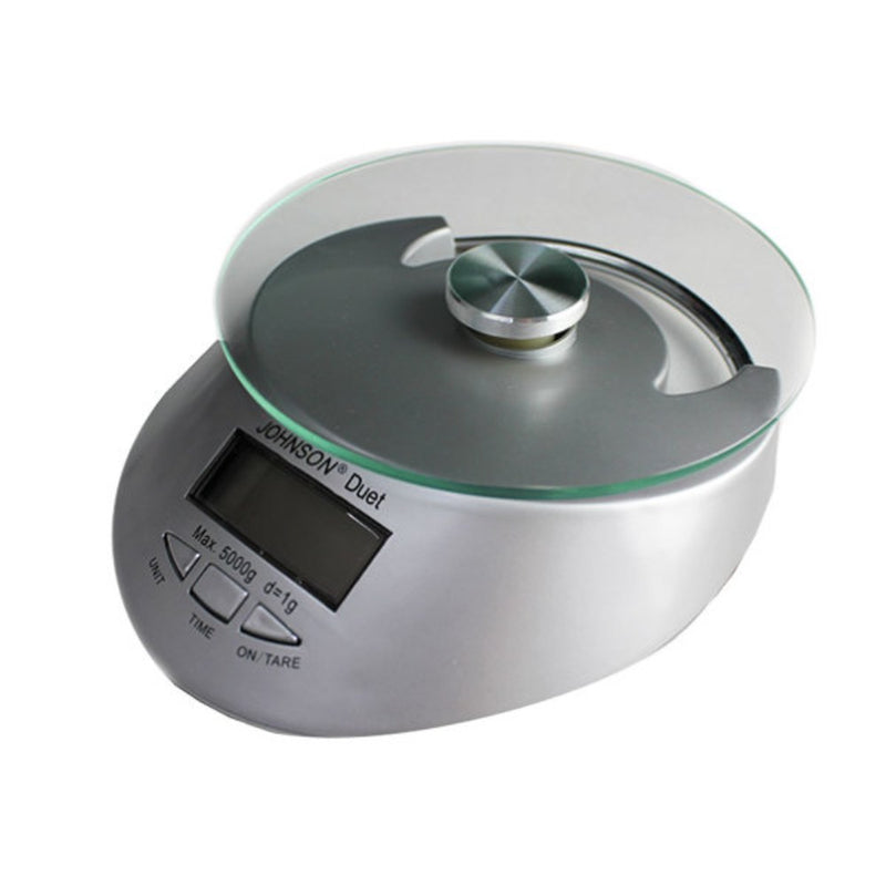 Bilancia Digitale da Cucina

Portata: 5 kg – Graduazione: 1g – Funzione tara – Doppia scala grammi/once – Superficie in vetro – Spegnimento automatico o manuale – Indicatore di sovraccarico – Indicatore di batterie scariche – Orologio h/m