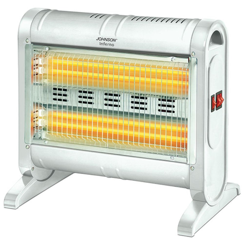 Stufa elettrica ventilata con 4 tubi  al quarzo - due livelli di potenza - 800-1600W - Interruttore di sicurezza antiribaltimento