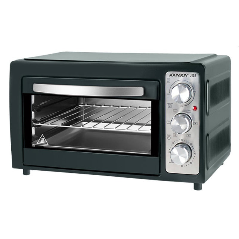 Forno elettrico 1500W, statico o ventilato - termostato regolabile da 90°C a 250°C - timer 0 a 60 min - ElettroWatt.eu