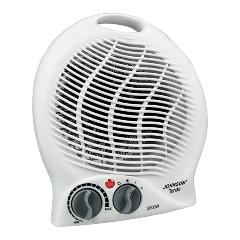 Termoventilatore Tondo con due livelli di potenza - 1000-2000W - può essere utilizzato come Ventilatore estivo