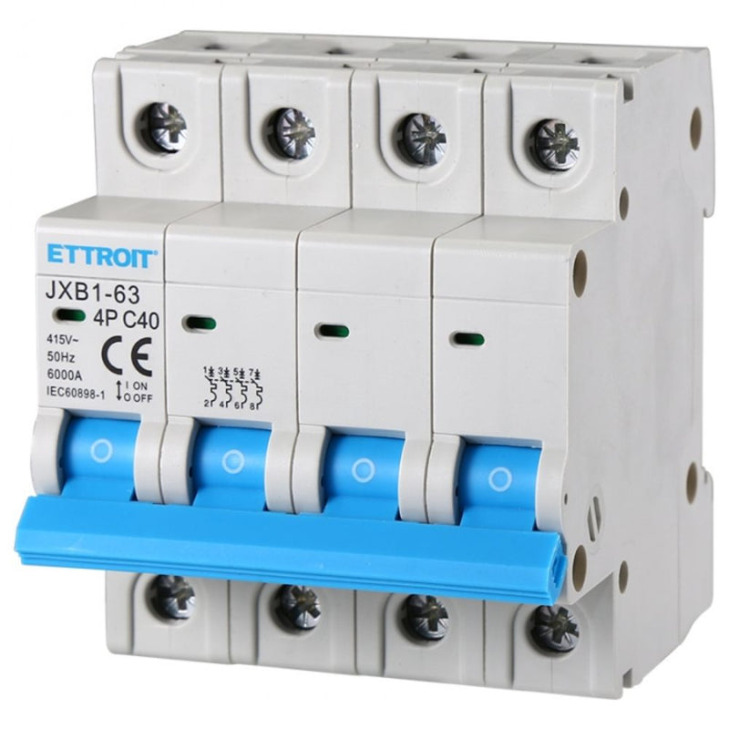 Interruttore Magnetotermico 4P 40A 380V-6KA