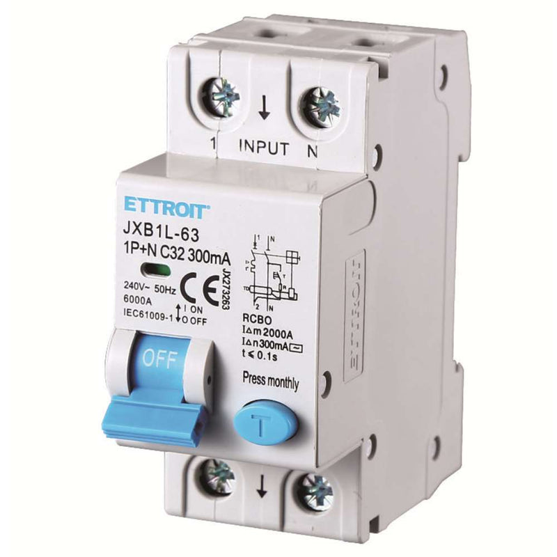 Magnetotermico Differenziale 1P+N 32A 300mA 220V-6KA