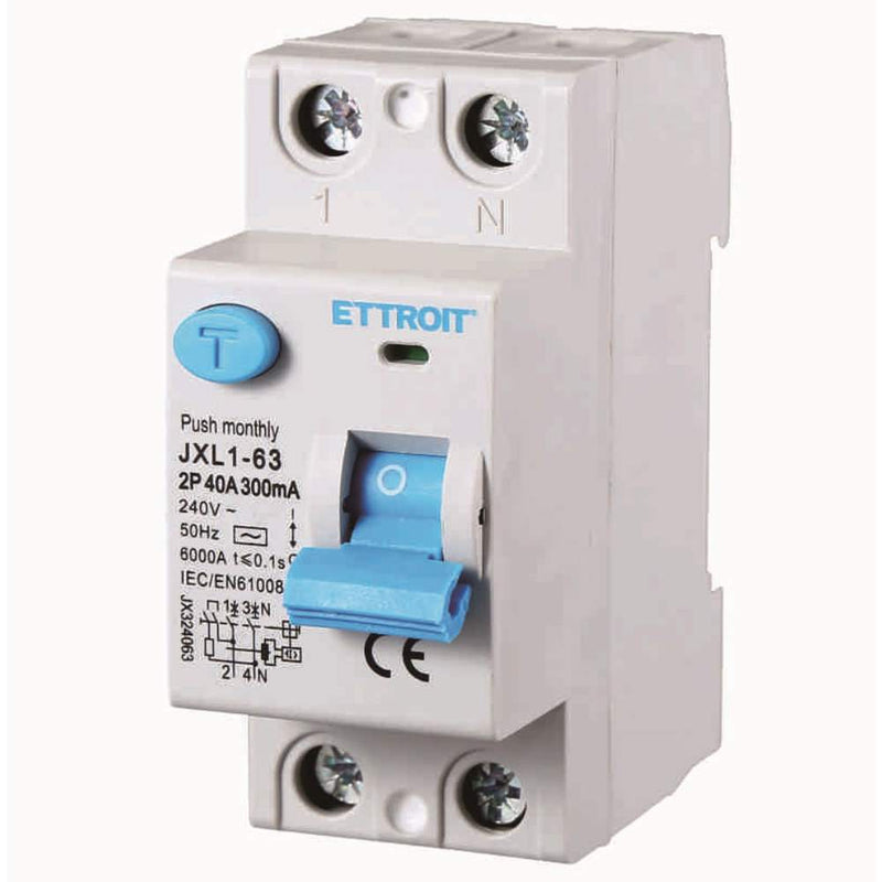 Interruttore Differenziale Puro 2P 40A 300mA 220V-6KA