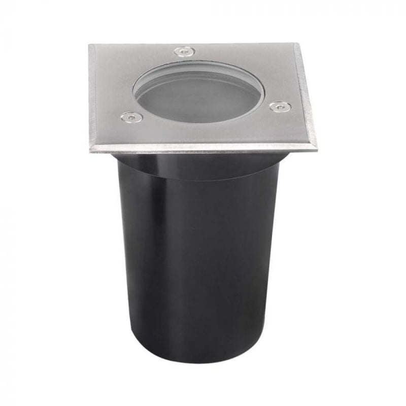 V-TAC Portafaretto LED Segnapasso a Cilindro (Max 35W) Quadrato Colore Nero IP67