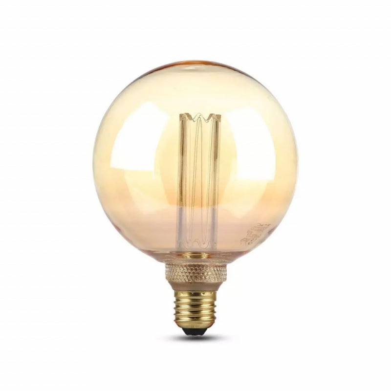 V-TAC Lampadina LED E27 6W G125 Filamento Ambrato 2200K