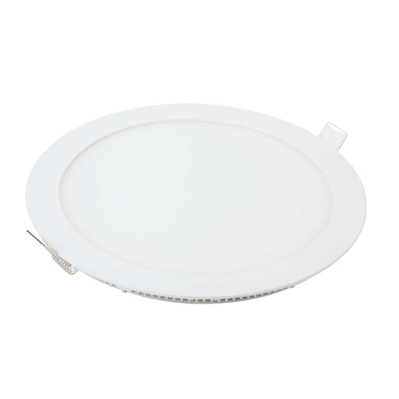 V-TAC Mini Pannello LED 18W Rotondo da Incasso Compatibile con Foro 210mm Colore Bianco 2700K