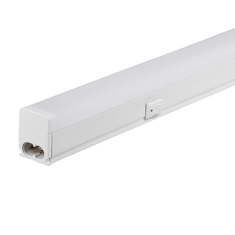 V-TAC PRO Plafoniera LED Chip Samsung Lineare 16W 120cm Raccordabile con Interruttore 3000K