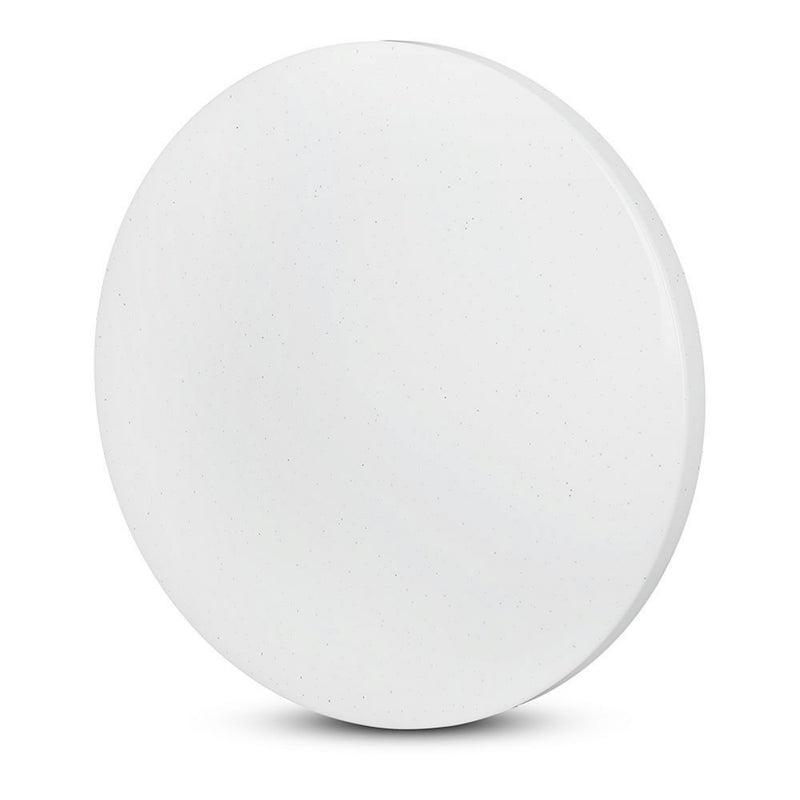 V-TAC Plafoniera LED Rotonda 12W con Interruttore Cambia Colore CCT 3in1 Effetto Stellato d: 255mm h: 55mm