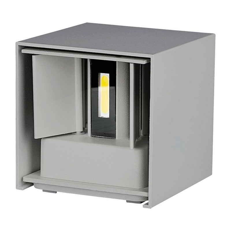 V-TAC Lampada LED da Muro Doppio LED COB 11W Grigia Regolabile 3000K IP65