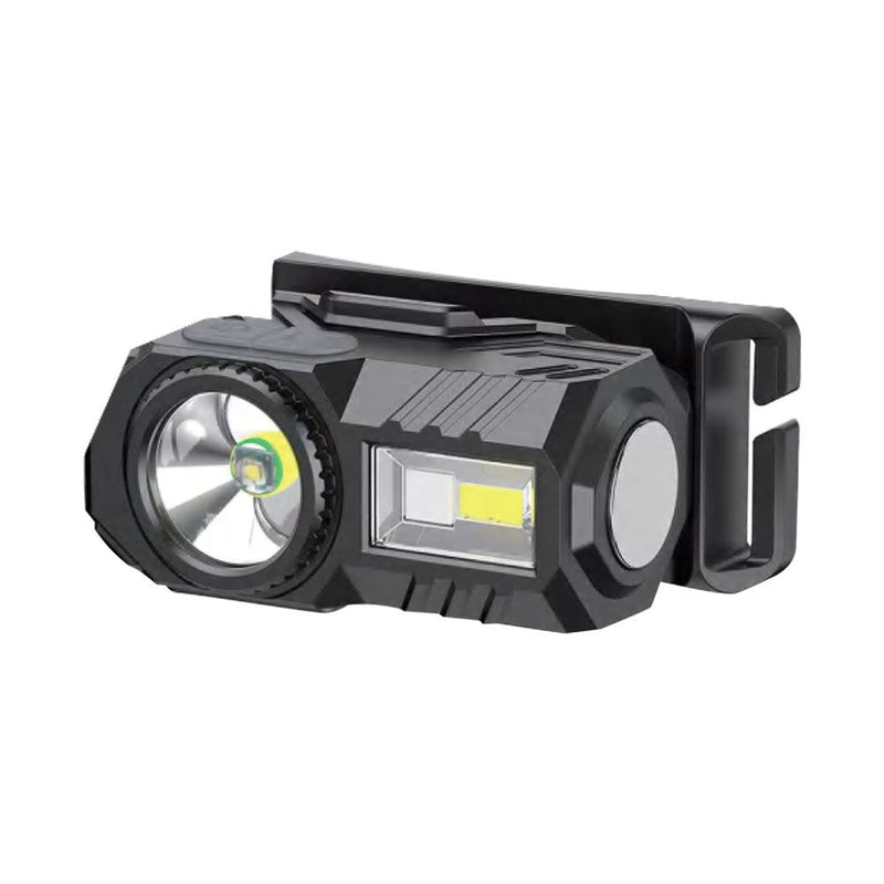 V-TAC Torcia LED Frontale 3W SMD+RGB 190lm con Cintura in Silicone e Batteria Ricaricabile USB C IP43
