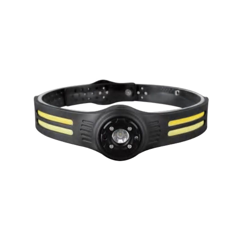 V-TAC Torcia LED Frontale 3W SMD+5W COB 470lm con Cintura in Silicone e Batteria Ricaricabile USB C IP43