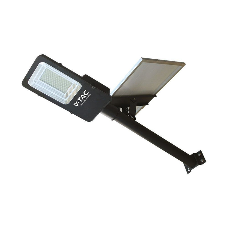 V-TAC Armatura Stradale con Pannello Solare 50W Hybrid-Series Colore Nero 4000K IP65