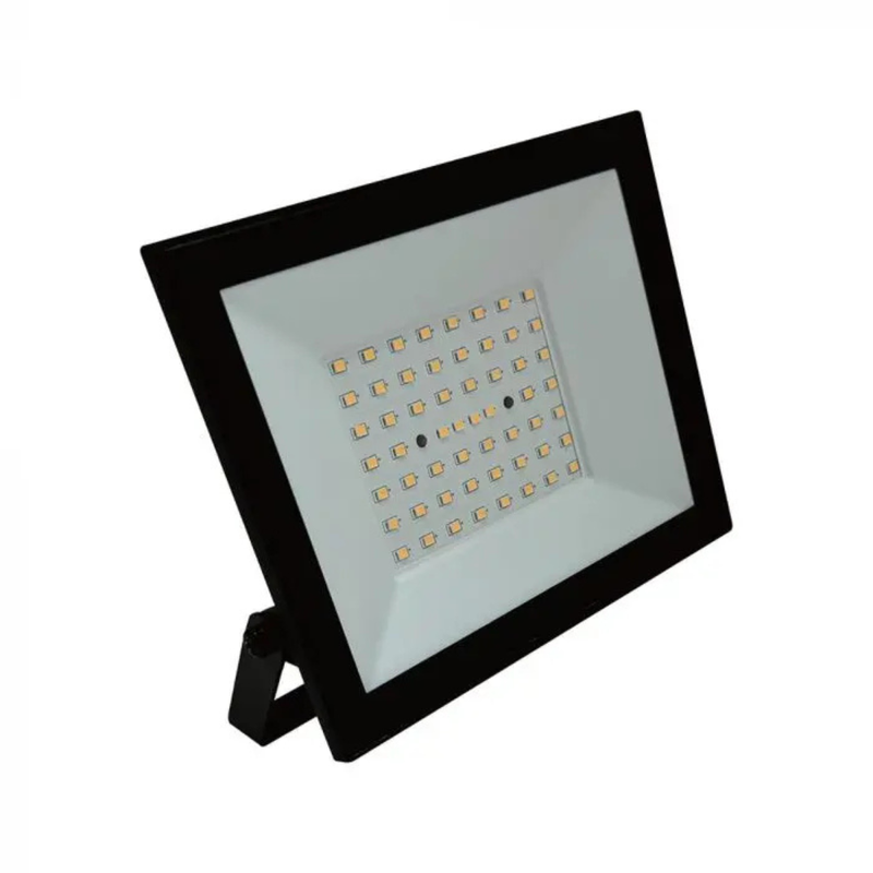 V-TAC Faro LED SMD 50W Slim E-Series con Driver Integrato Nero 6500K IP65