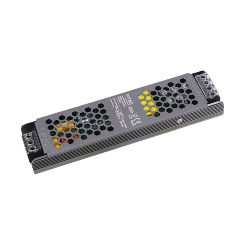 Alimentatore LED Slim in Metallo 75W 24V 3.1A con 1 Uscita 200x50x24mm IP20