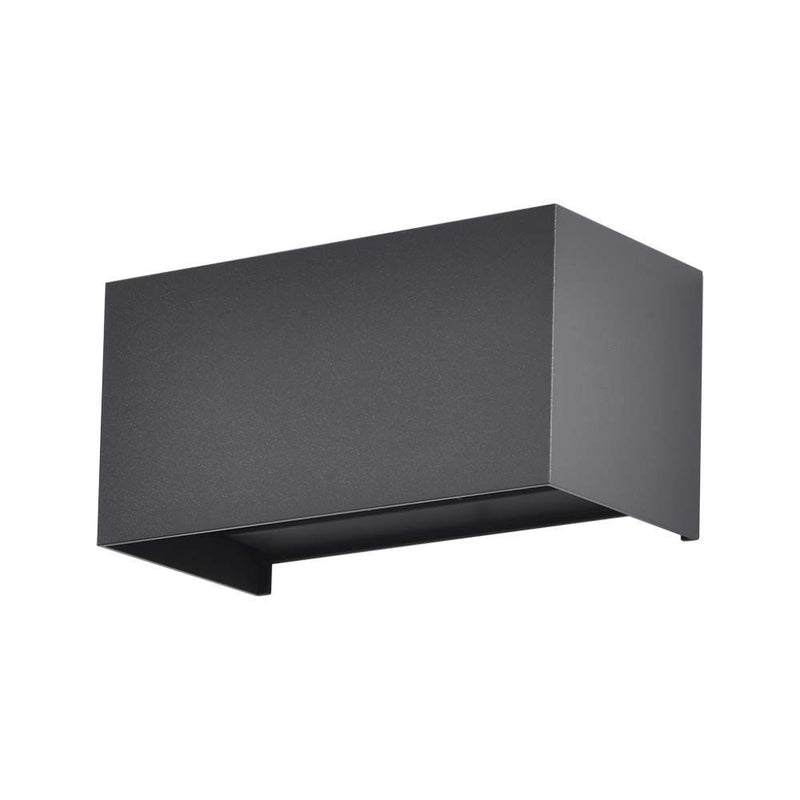 V-TAC Lampada LED Da Muro 24W 110LM/W Doppio Fascio Regolabile Nera 4000K IP65