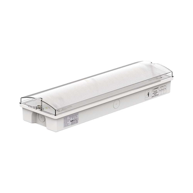 V-TAC Lampada LED di emergenza con Installazione a Parete e Pulsante di Autotest, Autonomia 3h, Compatibile con Telecomando RF 6400K IP65
