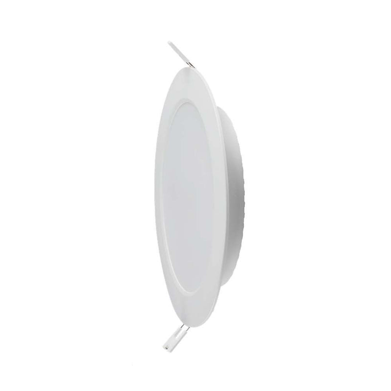 V-TAC Mini Pannello LED 18W Rotondo da Incasso Compatibile con Foro 200-205mm Colore Bianco 4000K