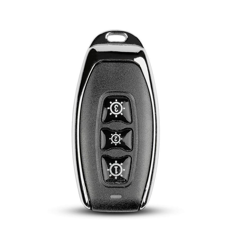 Telecomando Wireless a Triplo Tasto con Sensore Colore Nero IP44