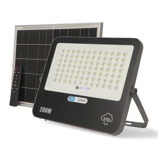 FARO SOLARE 200W 6000K MODELLO MILAN - IP65 - ElettroWatt.eu