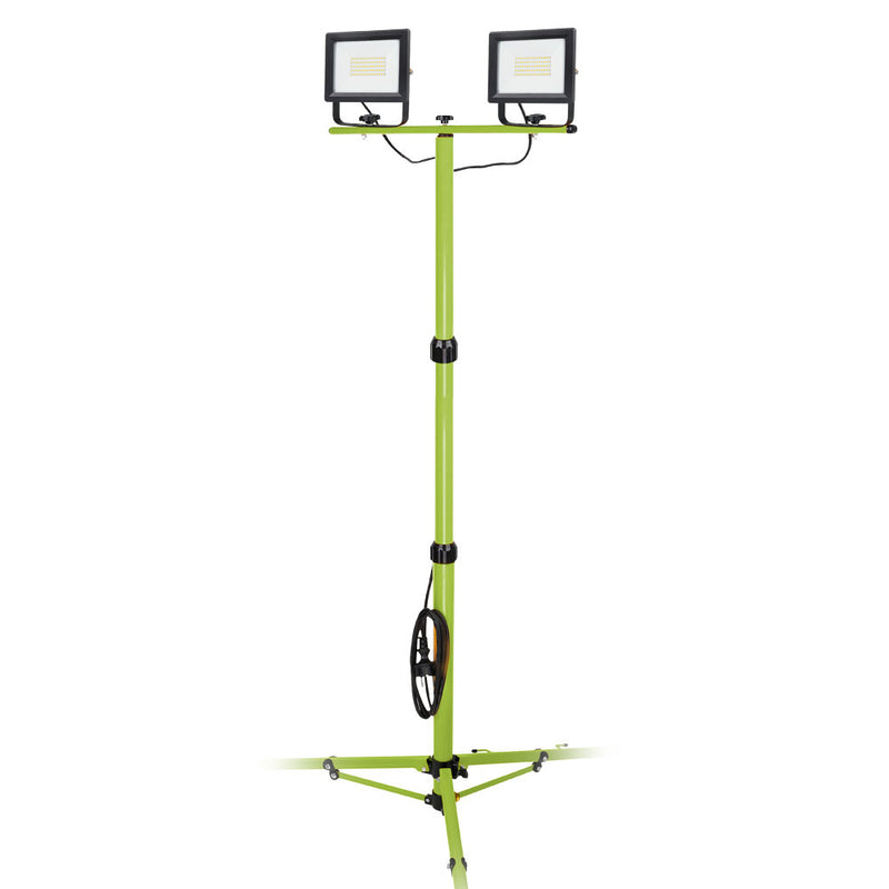 Proiettore WORKSITE Light SMD 2x50W 4000K con treppiedi - 11000lm