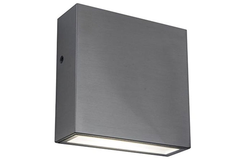 GEMINI XF OUTDOOR LED WALL DOWN 1 LIGHT      ACCIAIO