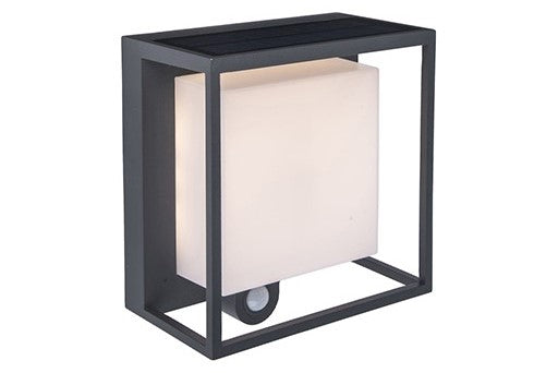 Applique Solare con LED integrato e PIR - 300lm - 3000K - IP44 - CURTIS - Elettrowatt