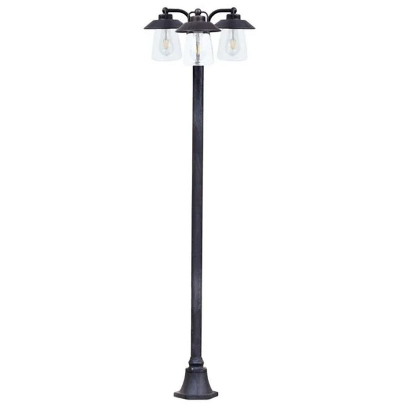 Paletto con 3 CATE Nero - 965mm - x3 attacco E27 - Lampadine NON Incluse