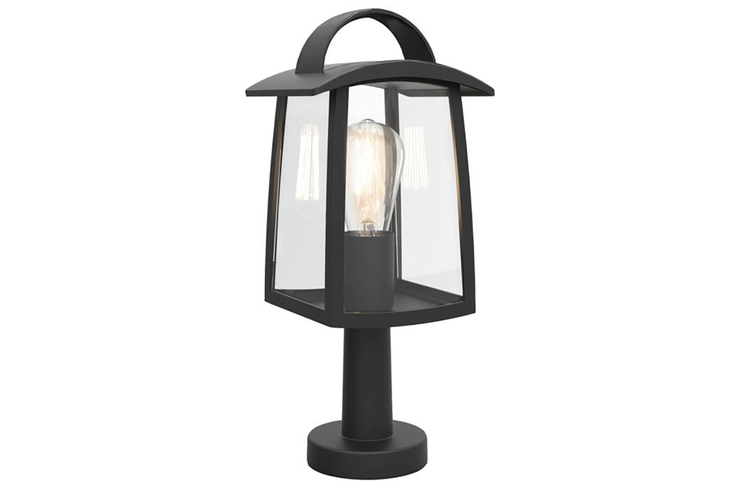 Paletto Kelsey in alluminio colore Nero Opaco- E27 -Lampadina non inclusa