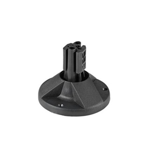 BASE PER FISSAGGIO PALO DIAMETRO 60 A PAVIMENTO - COLORE NERO DIAMETRO ESTERNO 160 - Elettrowatt
