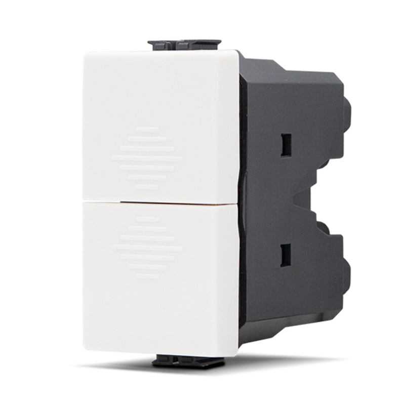Doppio Pulsante 10A - 250V - Colore Bianco - Compatibile Matix