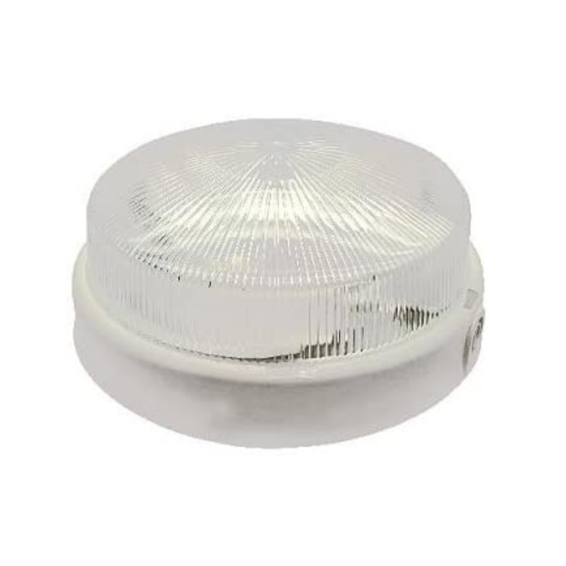 Plafoniera IP44 con Vetro -  Attacco E27 - Fascia A - Colore Bianco - Elettrowatt