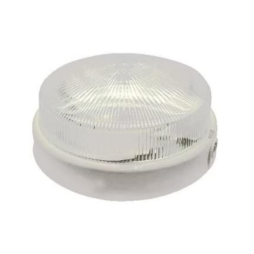 Plafoniera IP44 con Vetro -  Attacco E27 - Fascia A - Colore Bianco - Elettrowatt
