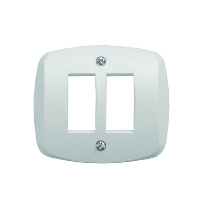 PLACCA AUTOPORTANTE 2 P. SCATOLA TONDA COMP. MAGIC - ElettroWatt.eu
