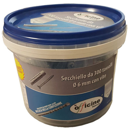 Secchiello da 300 tasselli d. 6mm con vite - ElettroWatt.eu