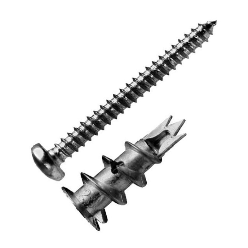 TASSELLI AUTOPERF. IN ZAMAK PER CARTONG. CON VITE - CONF 100PZ - PREZZO AL PEZZO