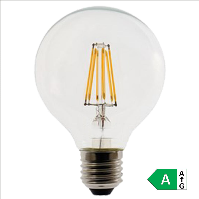 LAMPADA LED A FILAMENTO G95 E27 3,8W 3000K - CLASSE A