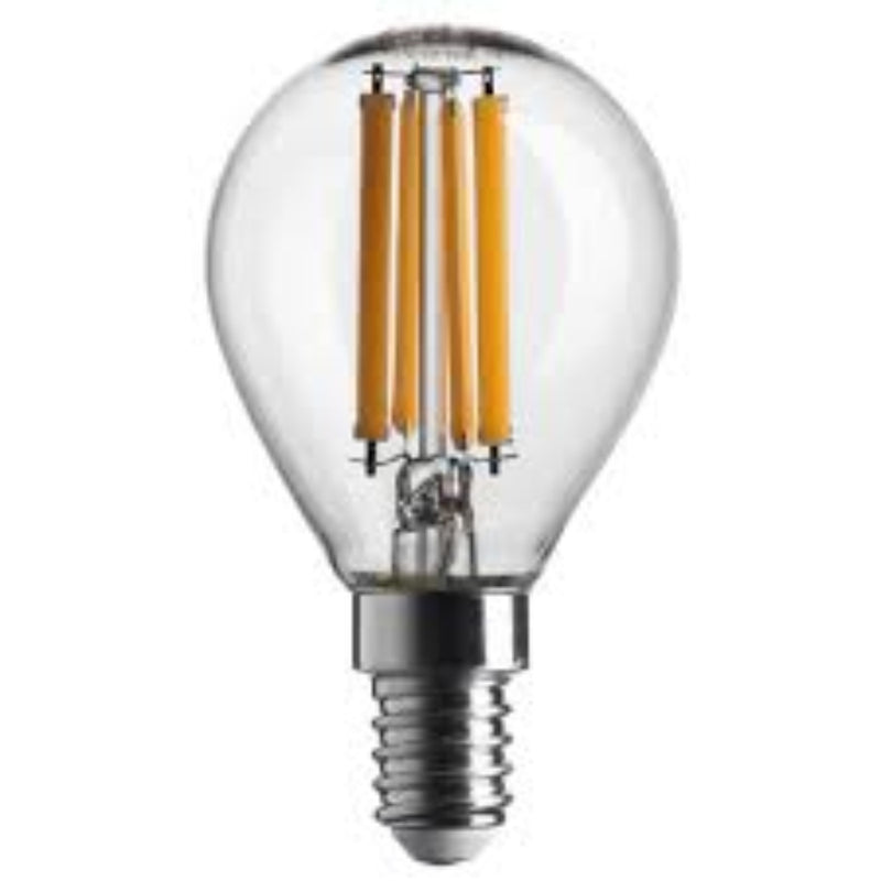 LAMPADINA E14 FILAMENTO 6W 6500K G45 806LM TRASPARENTE - Elettrowatt