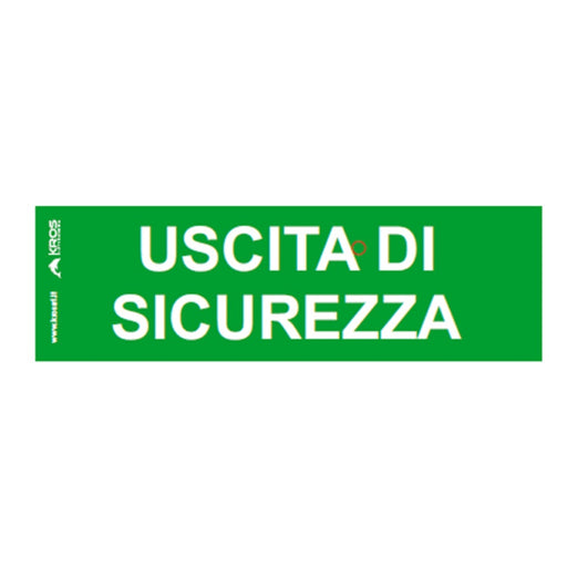 PITTOGRAMMA USCITA DI SICUREZZA X LA FEDELE SLIM - ElettroWatt.eu