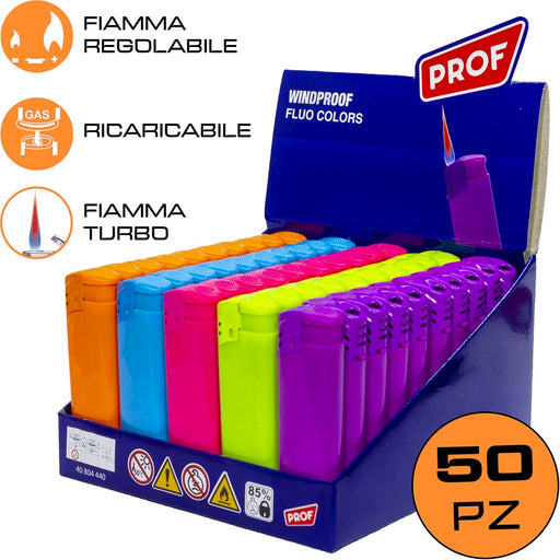 ACCENDINO ANTIVENTO FLUO - CONF 50 PZ - ElettroWatt.eu