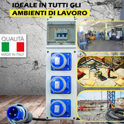 QUADRO TERMOPL. 3 PRESE 2P+T 16A 230V IP67 
ALIMENTAZIONE 2P+T 32 A 230V IP67 KW 9 - ElettroWatt.eu