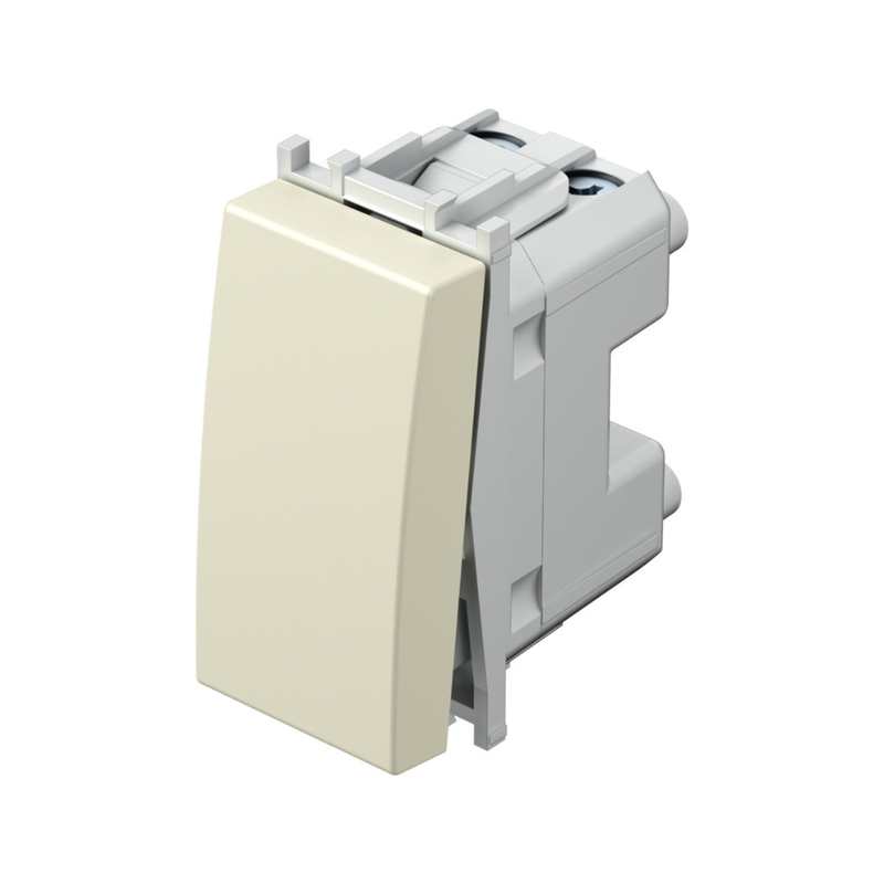 INTERRUTTORE UNIPOLARE 16AX 250V-1M IW Colore Panna