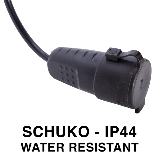 PROLUNGA ADATTATORE 5 METRI CON SPINA CEE E PRESA STANDARD TEDESCO - CAVO 3G1.5 - IP44 - ElettroWatt.eu