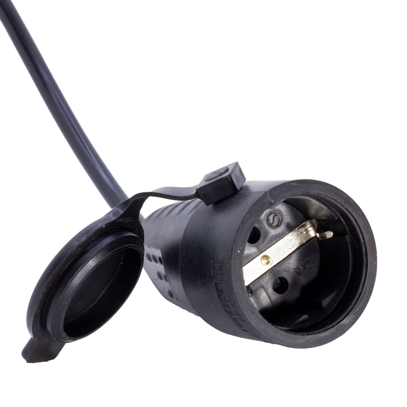PROLUNGA ADATTATORE 10 METRI CON SPINA CEE E PRESA STANDARD TEDESCO - CAVO 3G1.5 - IP44 - ElettroWatt.eu