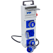 QUADRO TERMOP. 3 PRESE 2P+T 16A 230V IP67 + PULSANTE D'EMERGENZA - ElettroWatt.eu