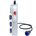 QUADRO TERMOP. 3 PRESE 2P+T 16A 230V IP67 + PULSANTE D'EMERGENZA - ElettroWatt.eu