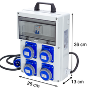 QUADRO TERMOP. 4 PRESE 2P+T 16A 230V IP67 - ElettroWatt.eu