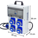 QUADRO ELETTRICO DA CANTIERE ASC 220V MONOFASE CON 4 PRESE IP67 DA 16A - ElettroWatt.eu
