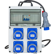 QUADRO TERMOP. 4 PRESE- 2P+T 16A 230V IP67 + PULSANTE D'EMERGENZA - ElettroWatt.eu